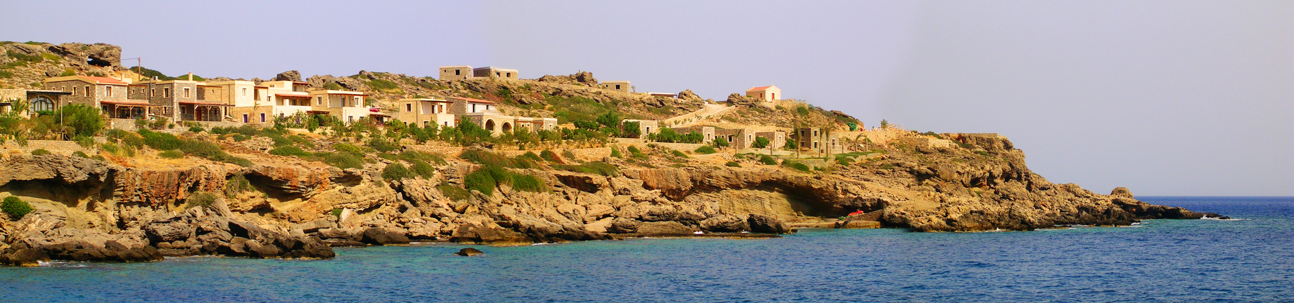 Cavo Ponta above the sea in South Crete